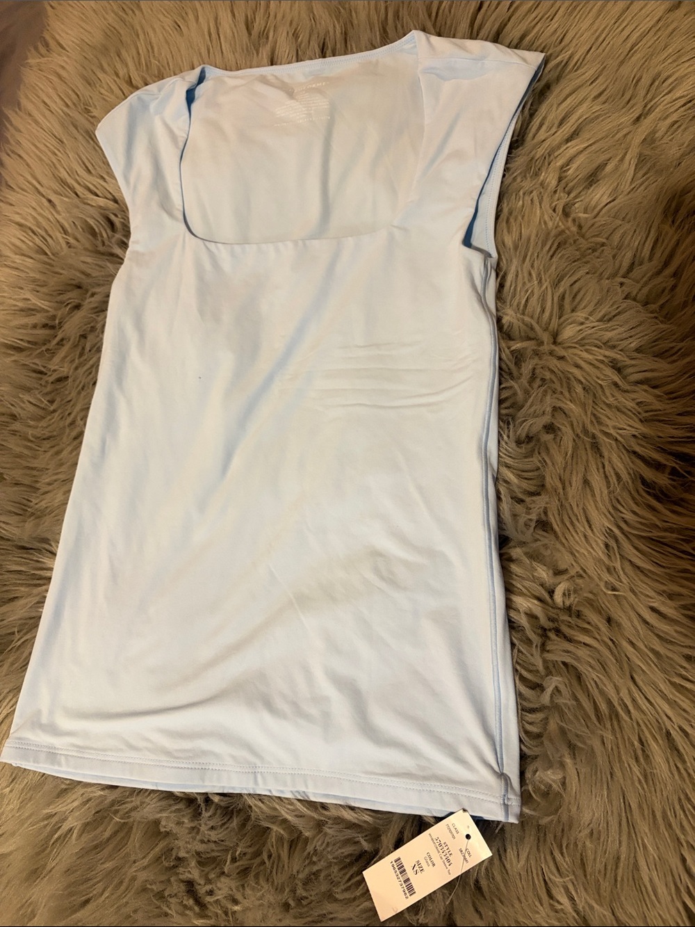 White House Black Market Light Blue Cap sleeve Tank Top